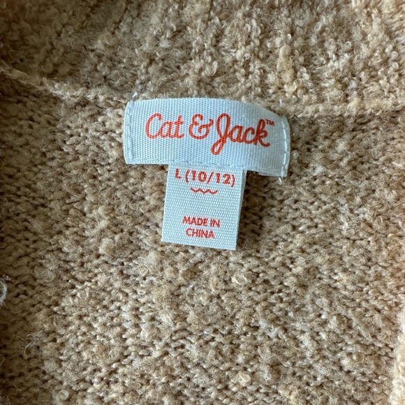 Tan cardigan never worn children’s Large selling for $15.00 - Picture 3 of 4